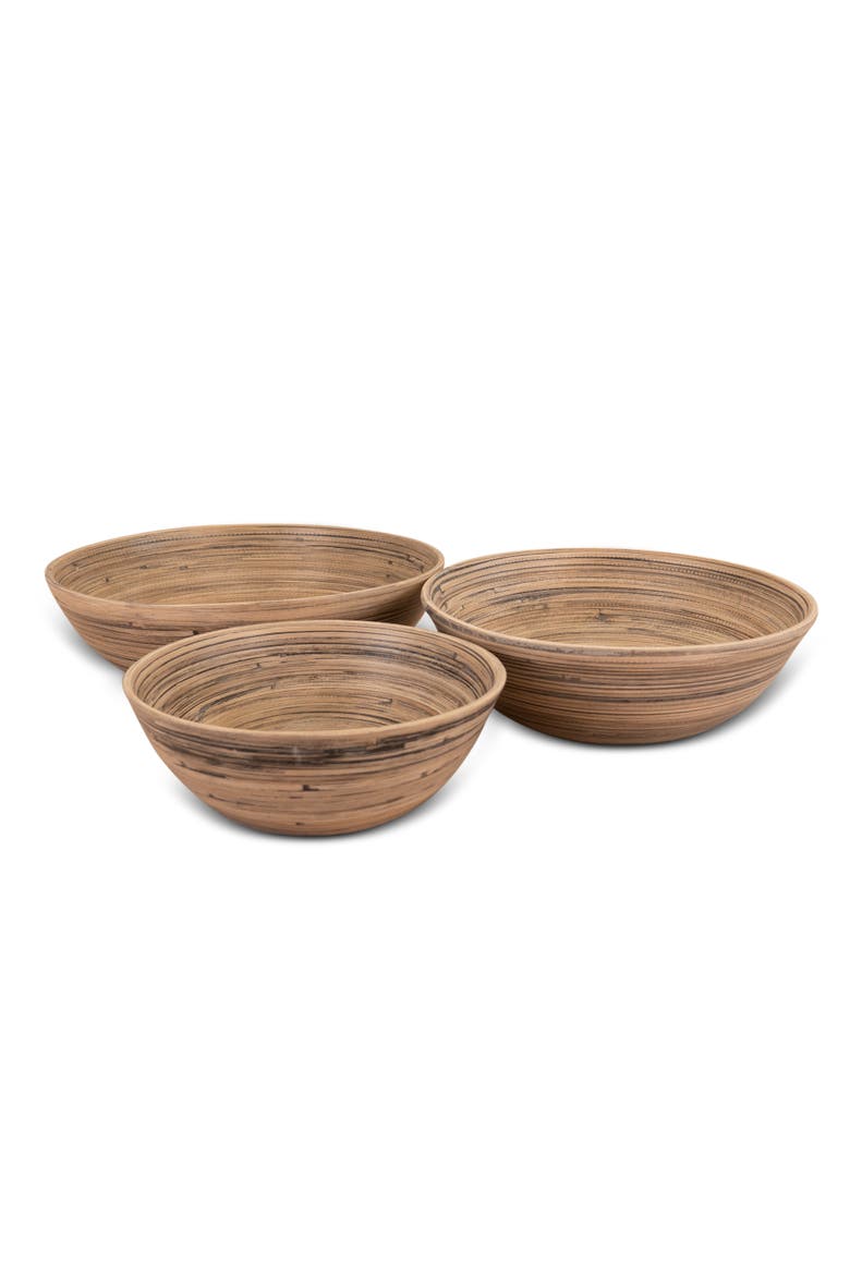 3-Piece Bowl Set, 12, 10, 8 Inch, Main, color, Black