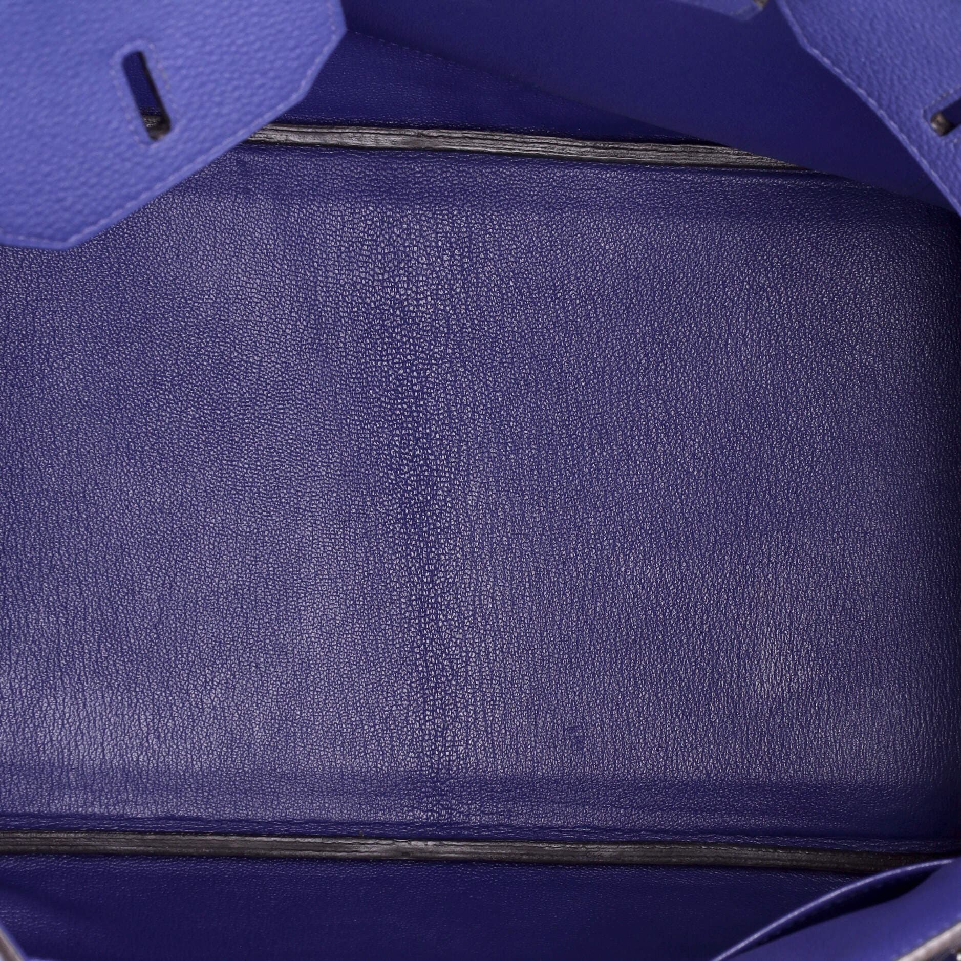 Pre-Owned Hermes Birkin Handbag Blue Togo with Palladium Hardware 35, Alternate, color, Bleu Electrique