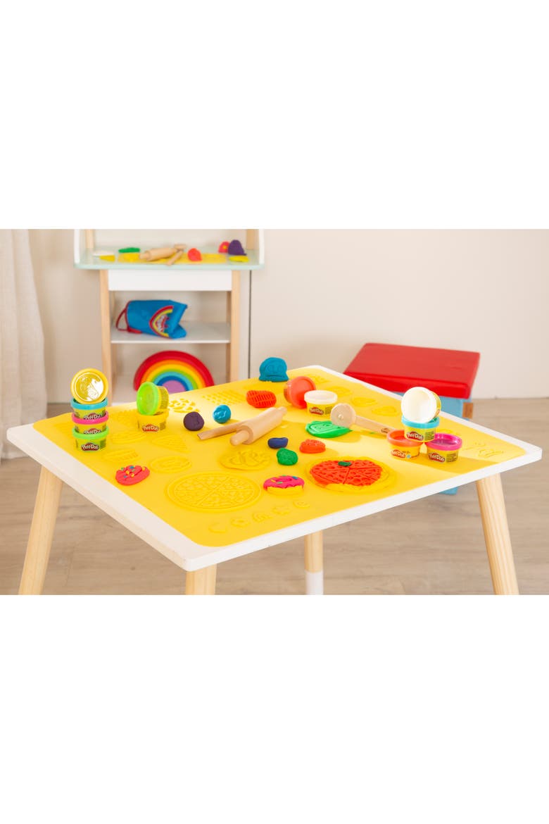 Playdoh Creative Seating Set Table, Chair, 6 Colors, 3D Mat, Tools, Kids 3+, Alternate, color, Multicolored