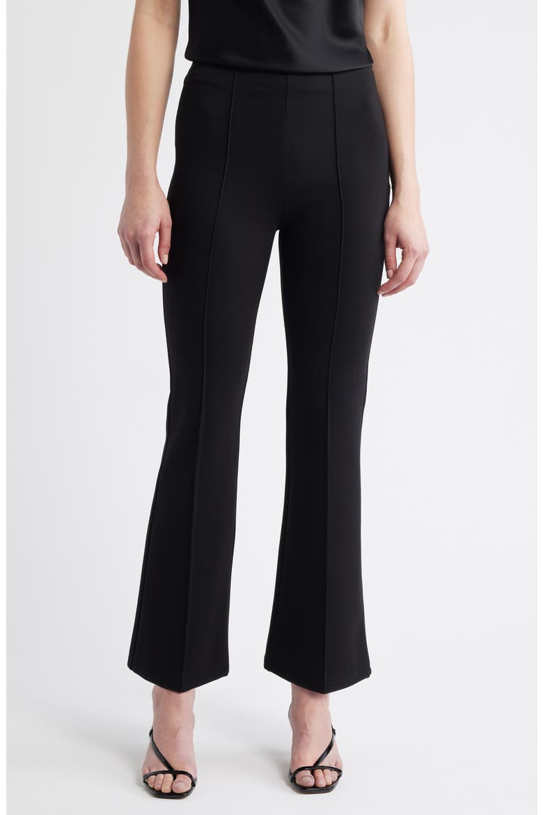 Auray Pleat Front Pants, Main, color, BLACK