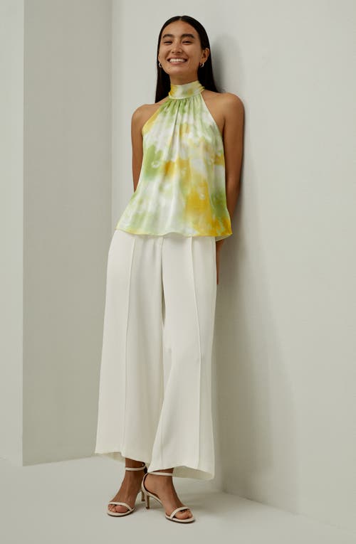 Lilysilk Print Silk Charmeuse Halter Neck Top