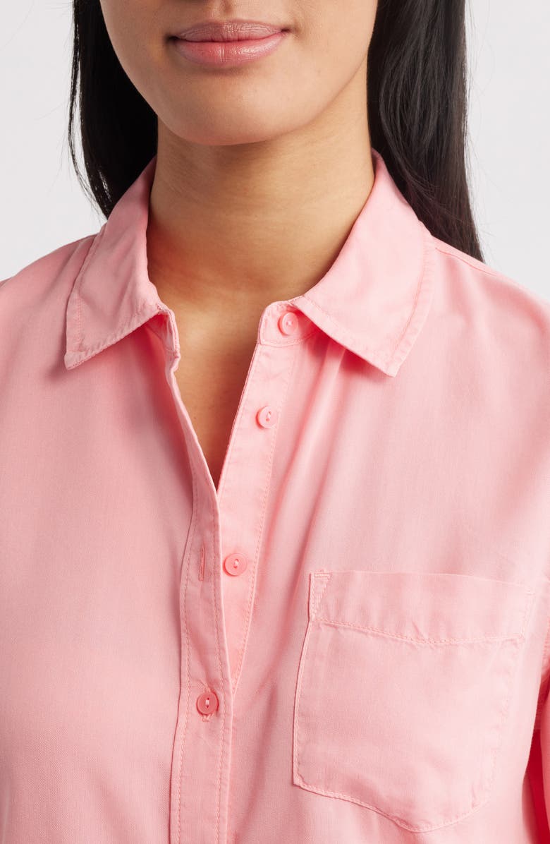 Caslon<sup>®</sup> Pocket Button-Up Shirt, Alternate, color, Pink Geranium