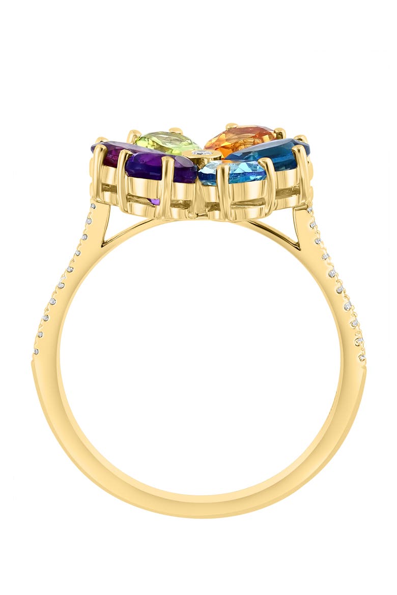 14K Yellow Gold Garden of Gems Cocktail Ring, Alternate, color, None