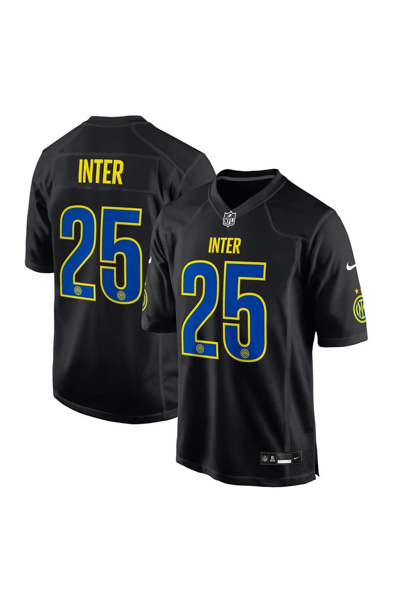 Nike Men's Nike  Black Inter Milan 2025 Soccer x NFL Game Jersey, Main, color, Black