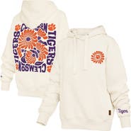 PRESSBOX Women's Pressbox Cream Clemson Tigers Elena Janise Hoodie