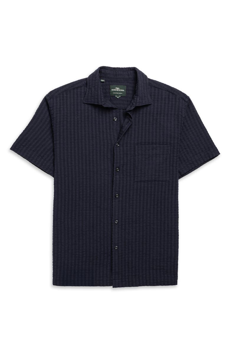 Rodd & Gunn Mystery Creek Weekend Fit Short Sleeve Button-Up Shirt, Alternate, color, Midnight