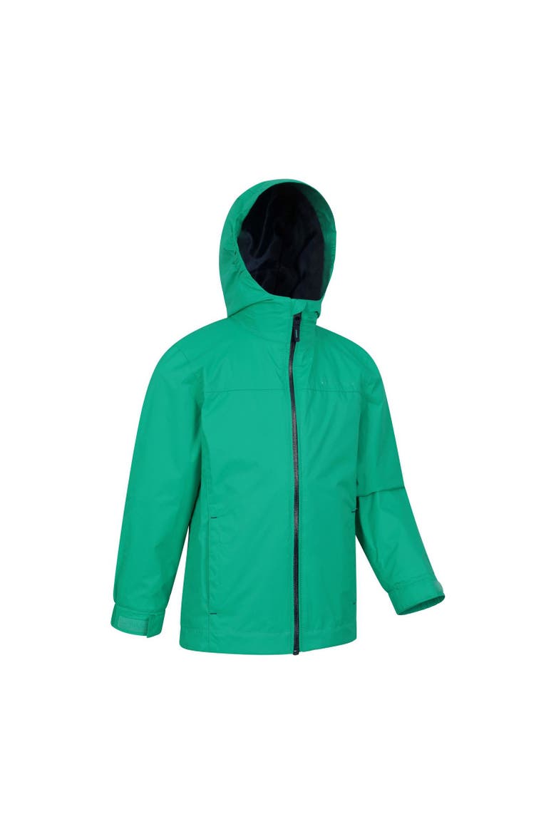 Childrens/Kids Torrent Waterproof Jacket, Alternate, color, Green