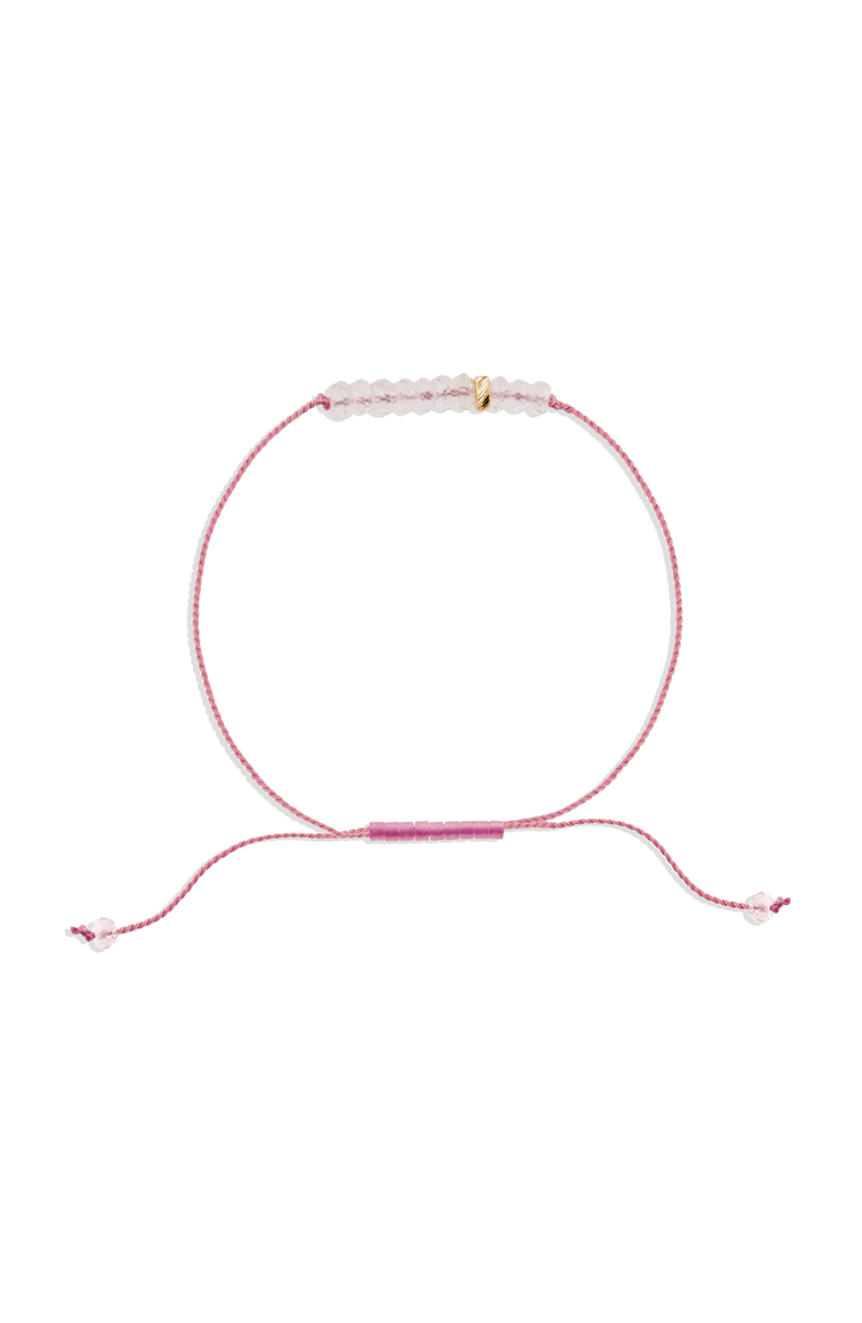 C. GRASSI The Energy Project Bracelet - Love With Rose Quartz & Solid 14K Gold Bead, Main, color, Pink