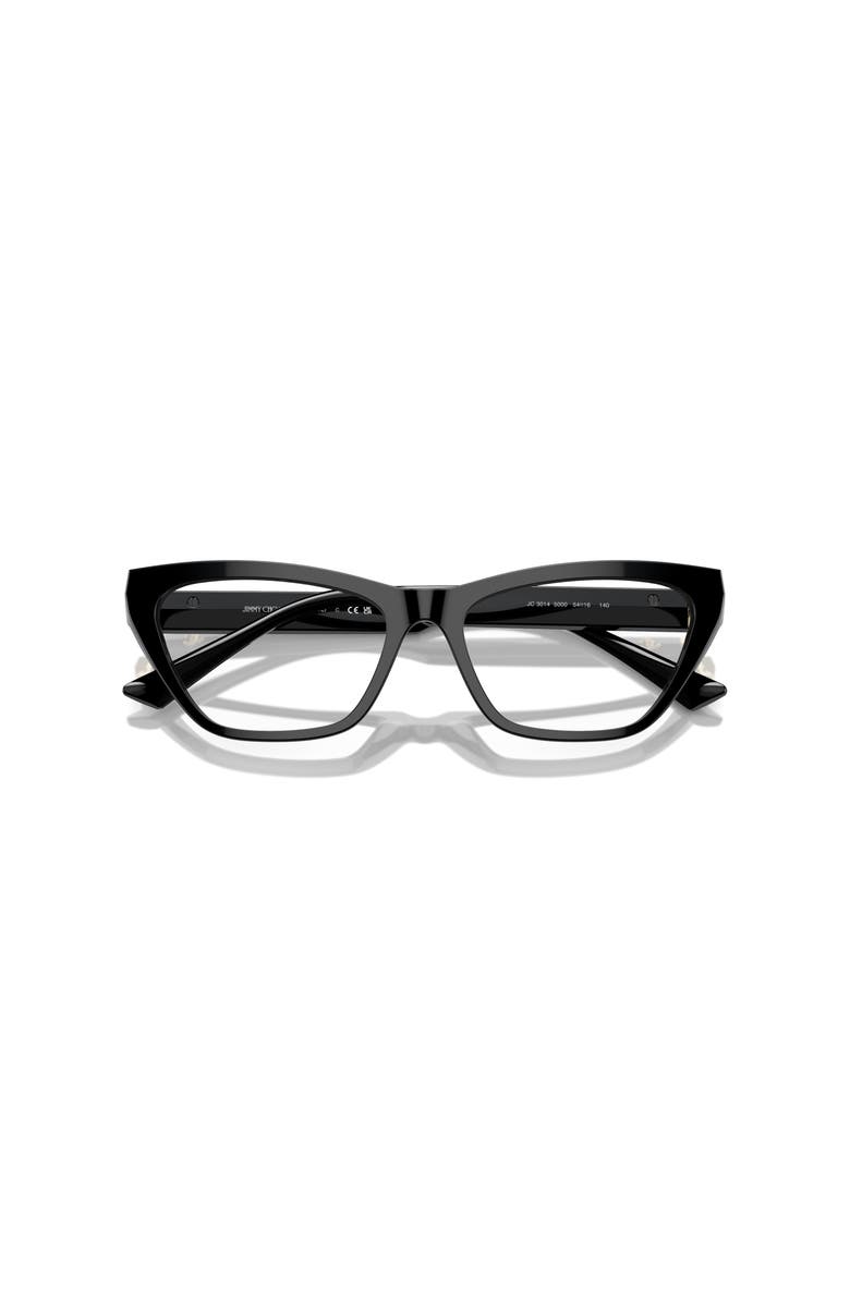 Jimmy Choo 52mm Cat Eye optical glasses, Alternate, color, Black