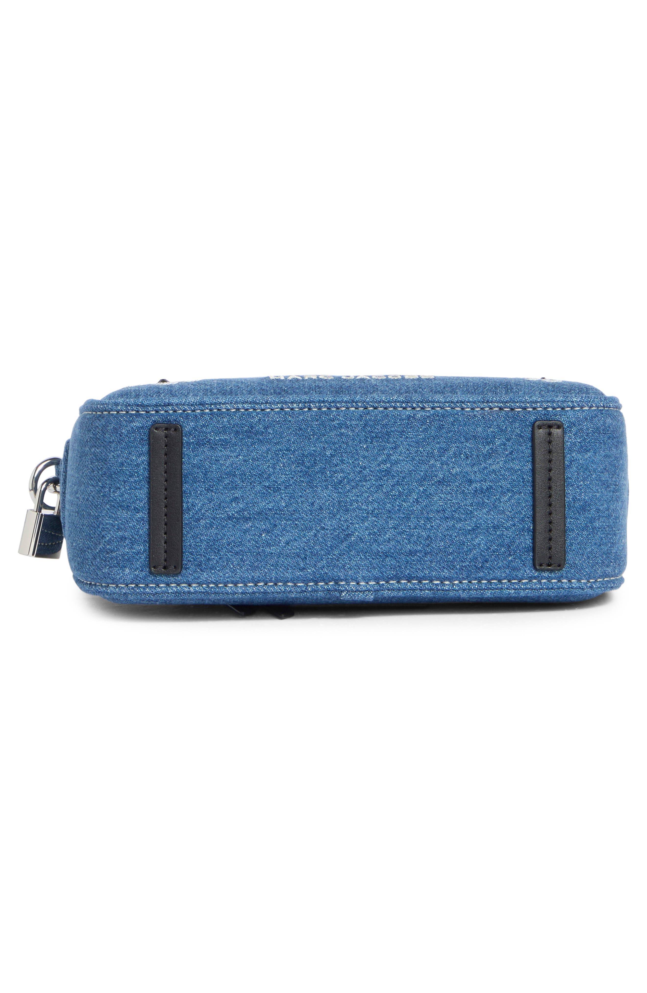 Marc Jacobs Daisy Sequin Denim Shoulder Bag, Alternate, color, Medium Denim