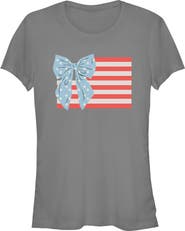 Lost Gods Juniors Lost Gods Bow Bars and Stars T Shirt
