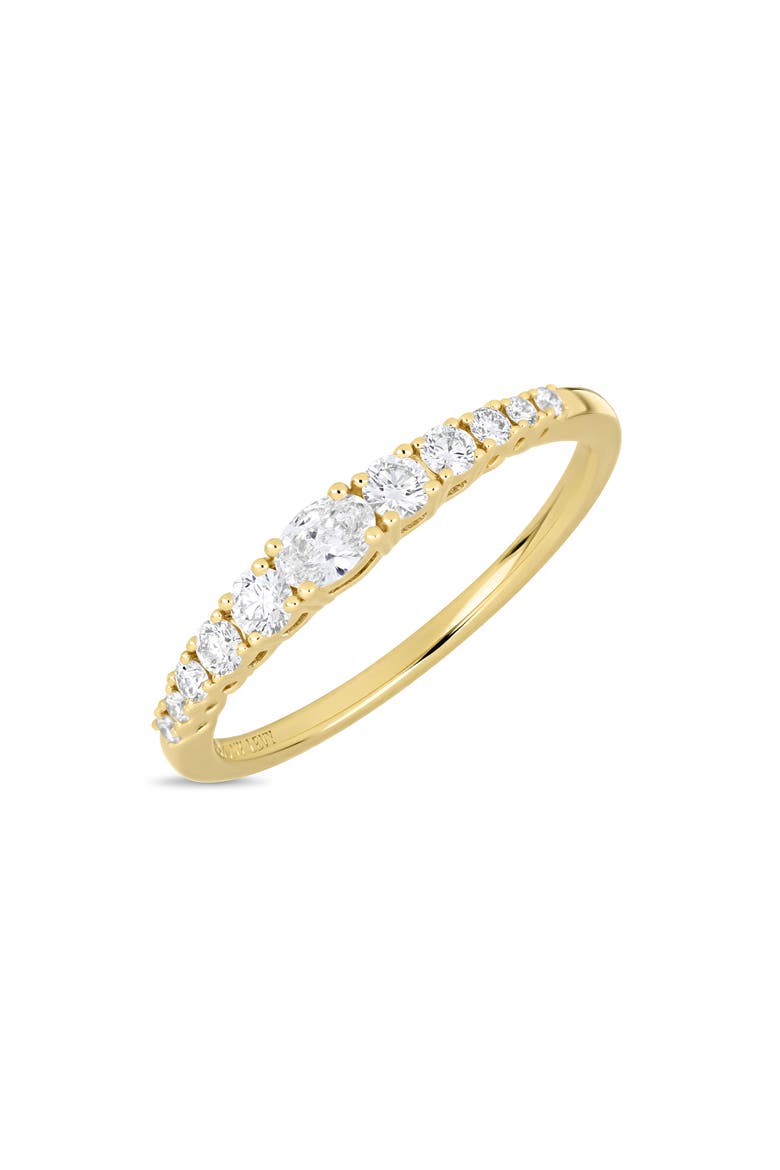 18K Gold Audrey Diamond Stackable Ring (Online Trunk Show), Main, color, 18K YELLOW GOLD