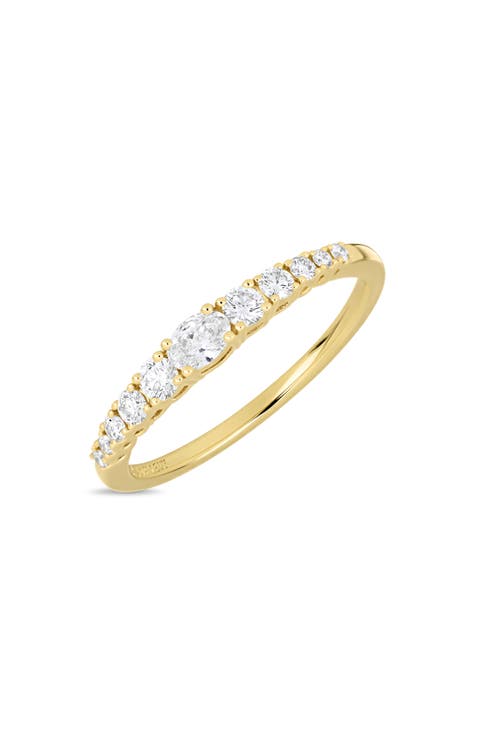 18K Gold Audrey Diamond Stackable Ring