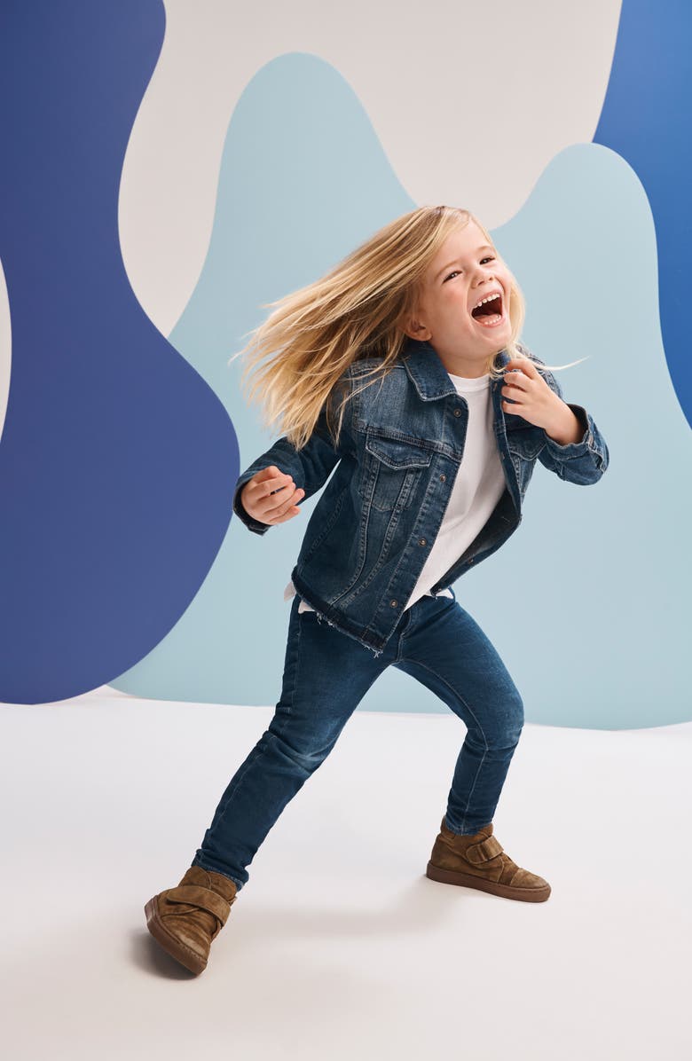 DL1961 Kids' Distressed Denim Jacket, Alternate, color, 