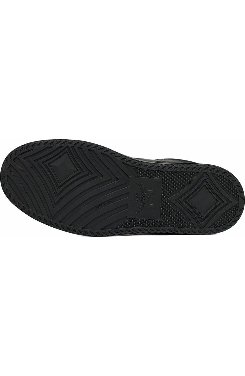 MCM Neo Terrain Lo Sneakers in Monogram Leather, Alternate, color, Black