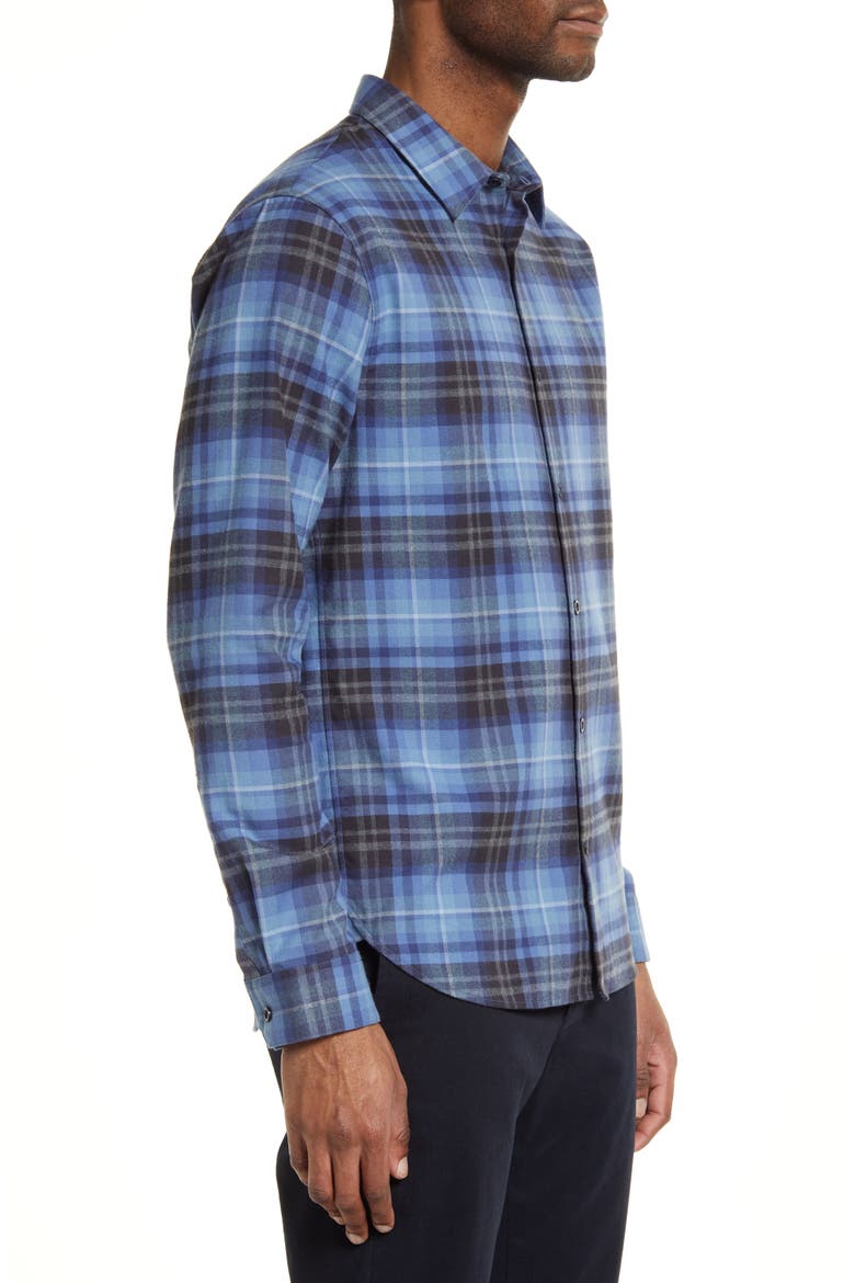 Norden Classic Fit Plaid Button-Up Shirt, Alternate, color, COLONY BLUE