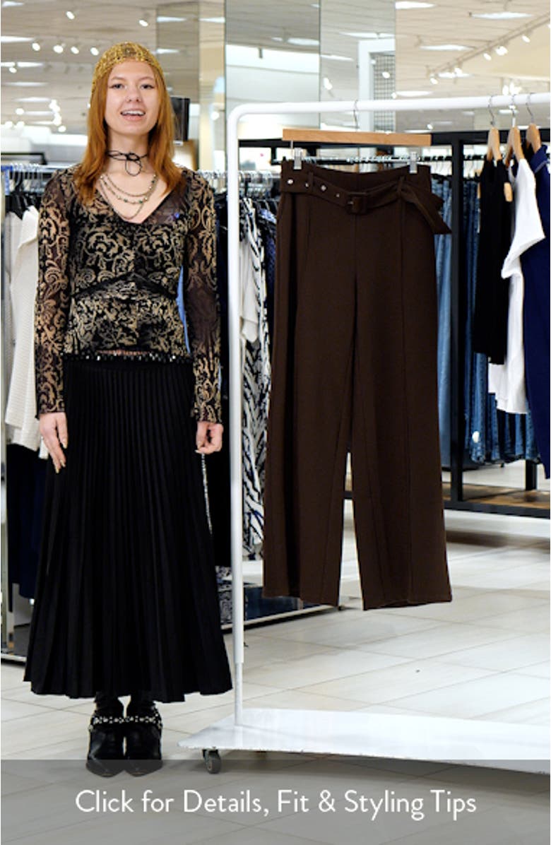 Benton Belted Wide Leg Pants, sales video thumbnail