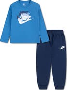 Nike Kids' Multi Futura Logo Long Sleeve Tee & Joggers Set