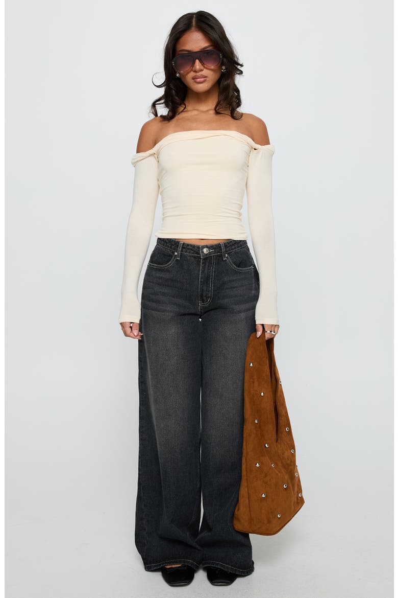 Naylor Baggy Wide Leg Jeans, Alternate, color, GREY WASH