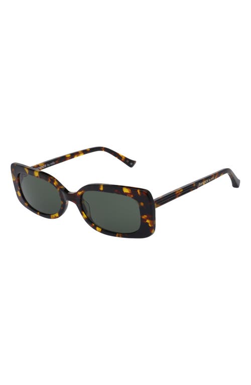 Florence By Mills 52mm Rectangular Sunglasses In Green
