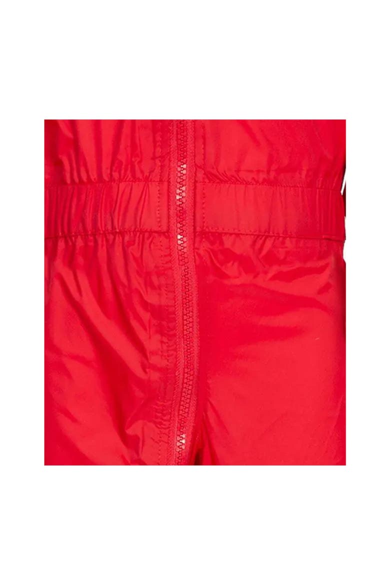 Babies Button Rain Suit, Alternate, color, Red