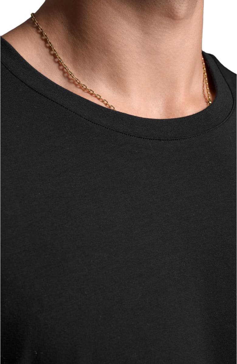 2XU Motion Cotton Flex Tee, Alternate, color, Black/Black