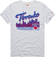 Homage Men's Homage Ash Toronto Blue Jays Tri-Blend Hyperlocal T-Shirt