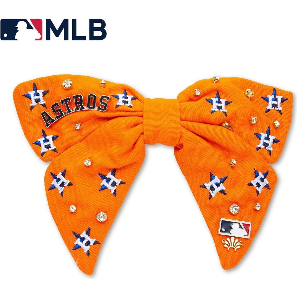 Lele Sadoughi Mlb Houston Astros Bow Barrette In Orange