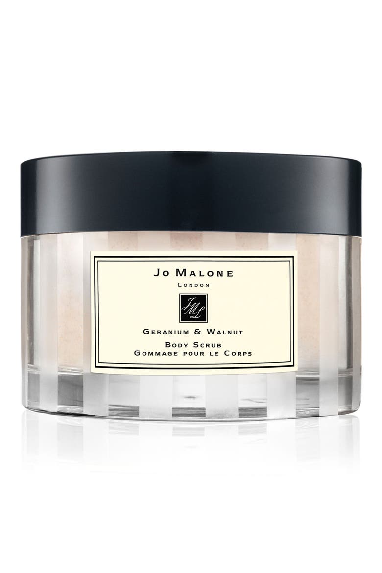 Geranium & Walnut Body Scrub, Main, color, NO COLOR