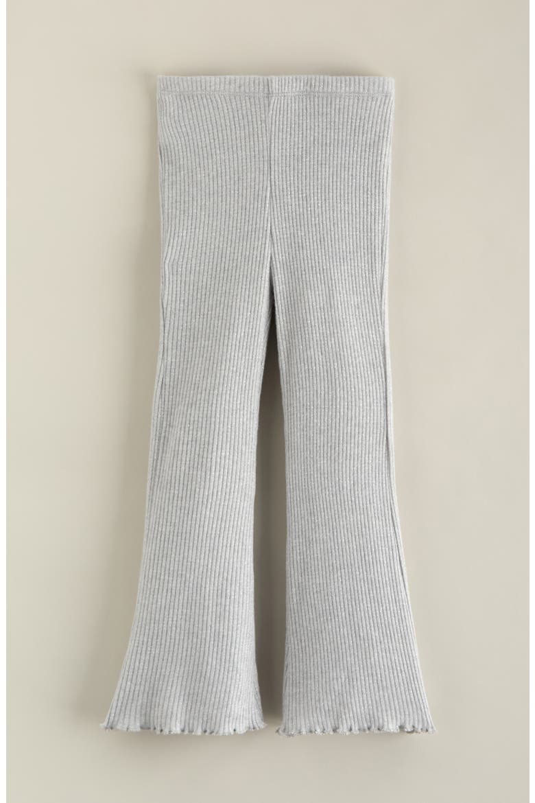 Kids' Shine Rib Flare Pants, Main, color, GREY LIGHT HEATHER