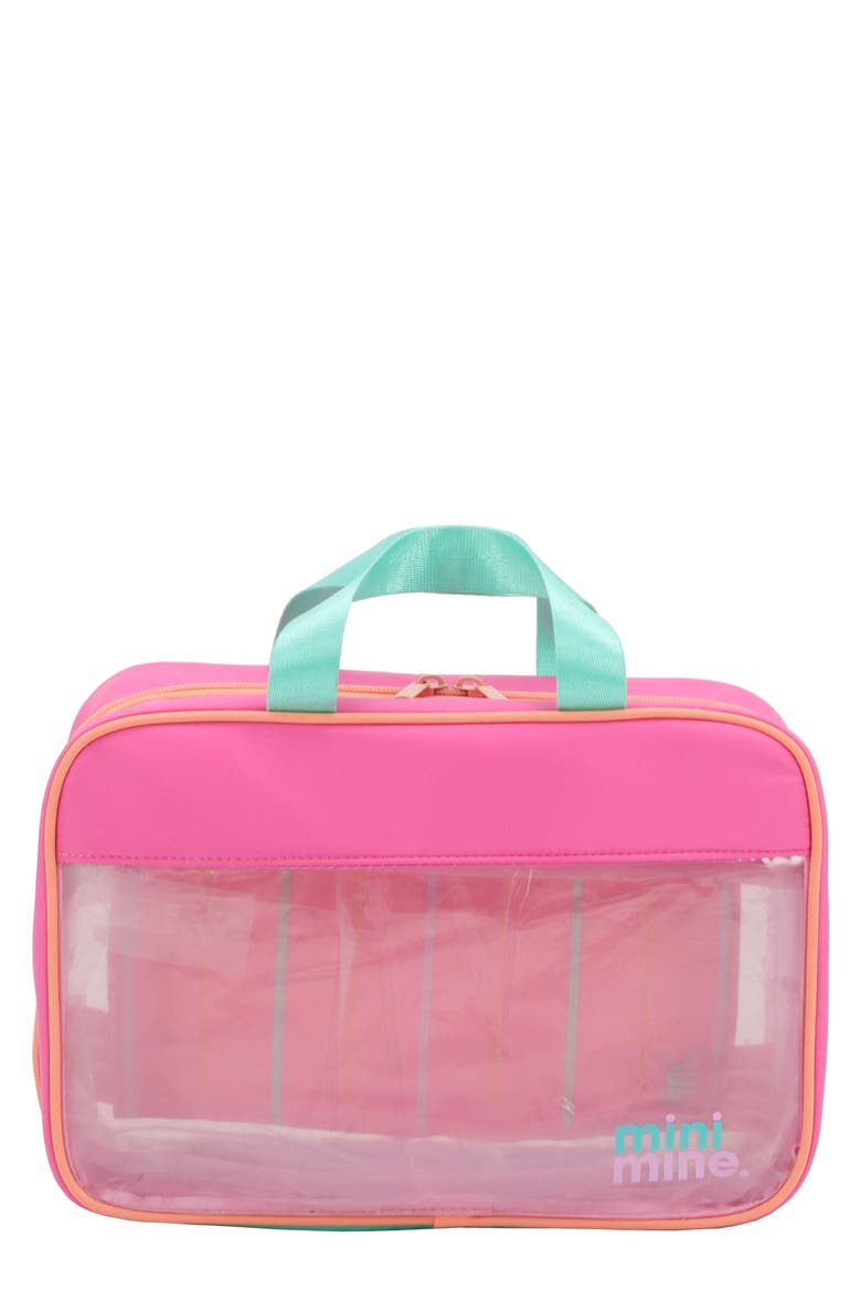 Kids' Mini Madrid Clear Hand Case, Main, color, PINK/ PEACH
