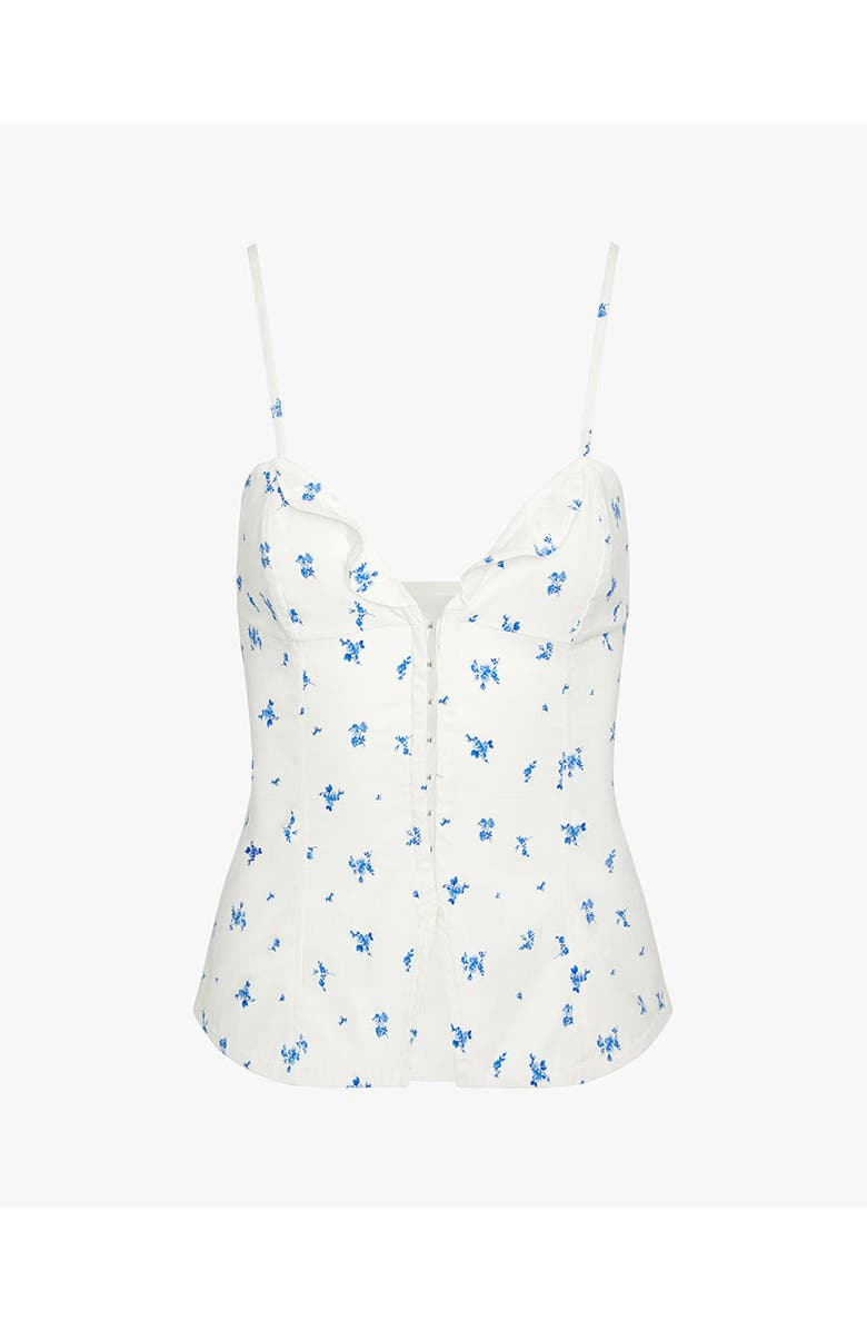 WeWoreWhat Ruffle Corset Top, Alternate, color, 