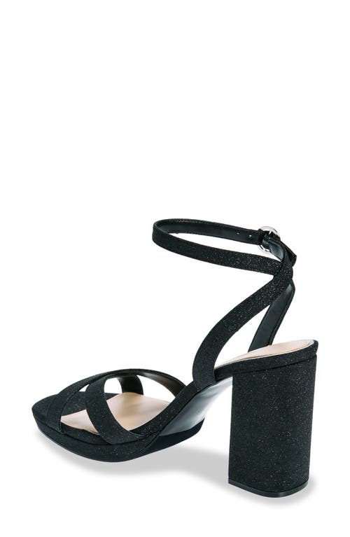 Nina Sheila Ankle Strap Platform Sandal In Black Fantasy Net