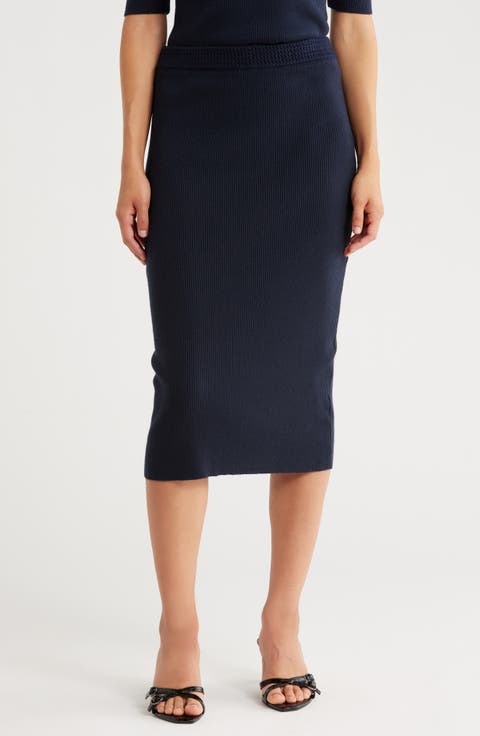 High Waist Maxi Sweater Skirt