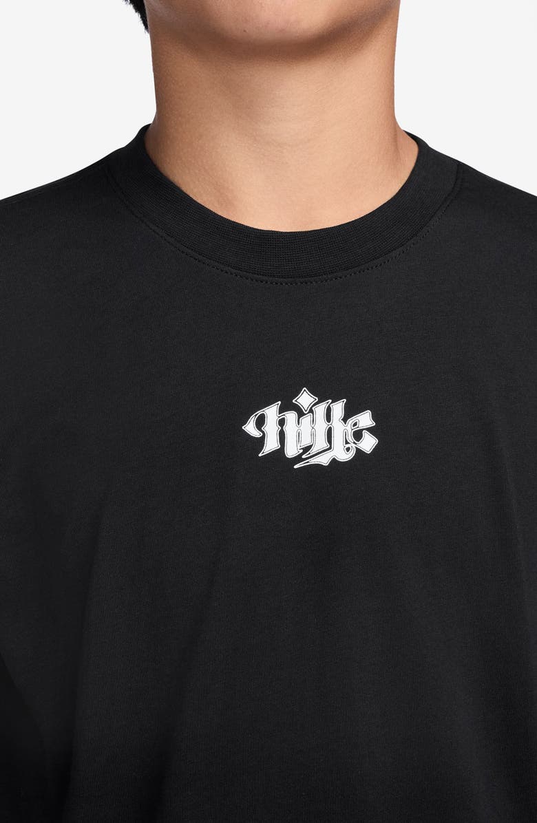 Nike Kids
 Sportswear First Flight Cotton Graphic T-Shirt, Alternate, color, Black