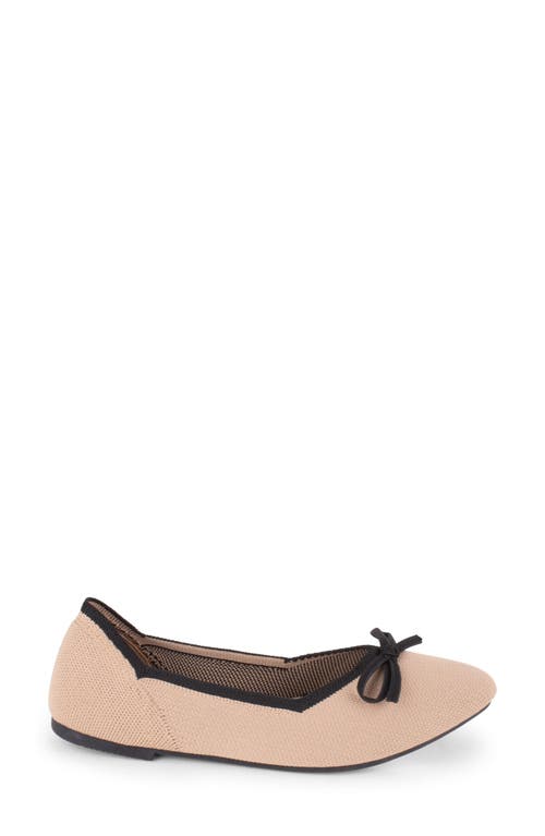 Tahari Tortuga Ballet Flat In Neutral