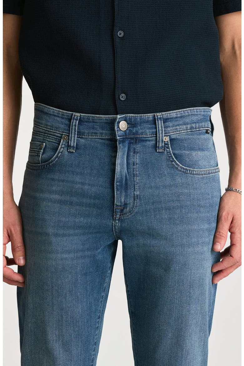 Matt Relaxed Straight Leg Jeans, Alternate, color, MID INDIGO BRUSHED W