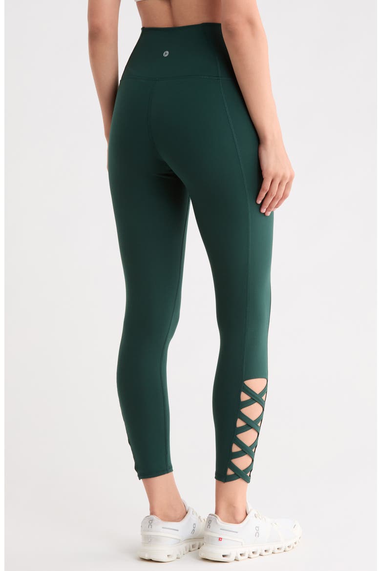 Interlock Dominion High Waist 7/8 Leggings, Alternate, color, FOREST NIGHT