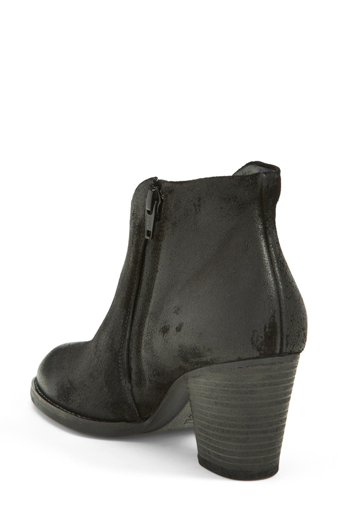 'Delgado' Ankle Bootie, Alternate, color, BLACK SUEDE