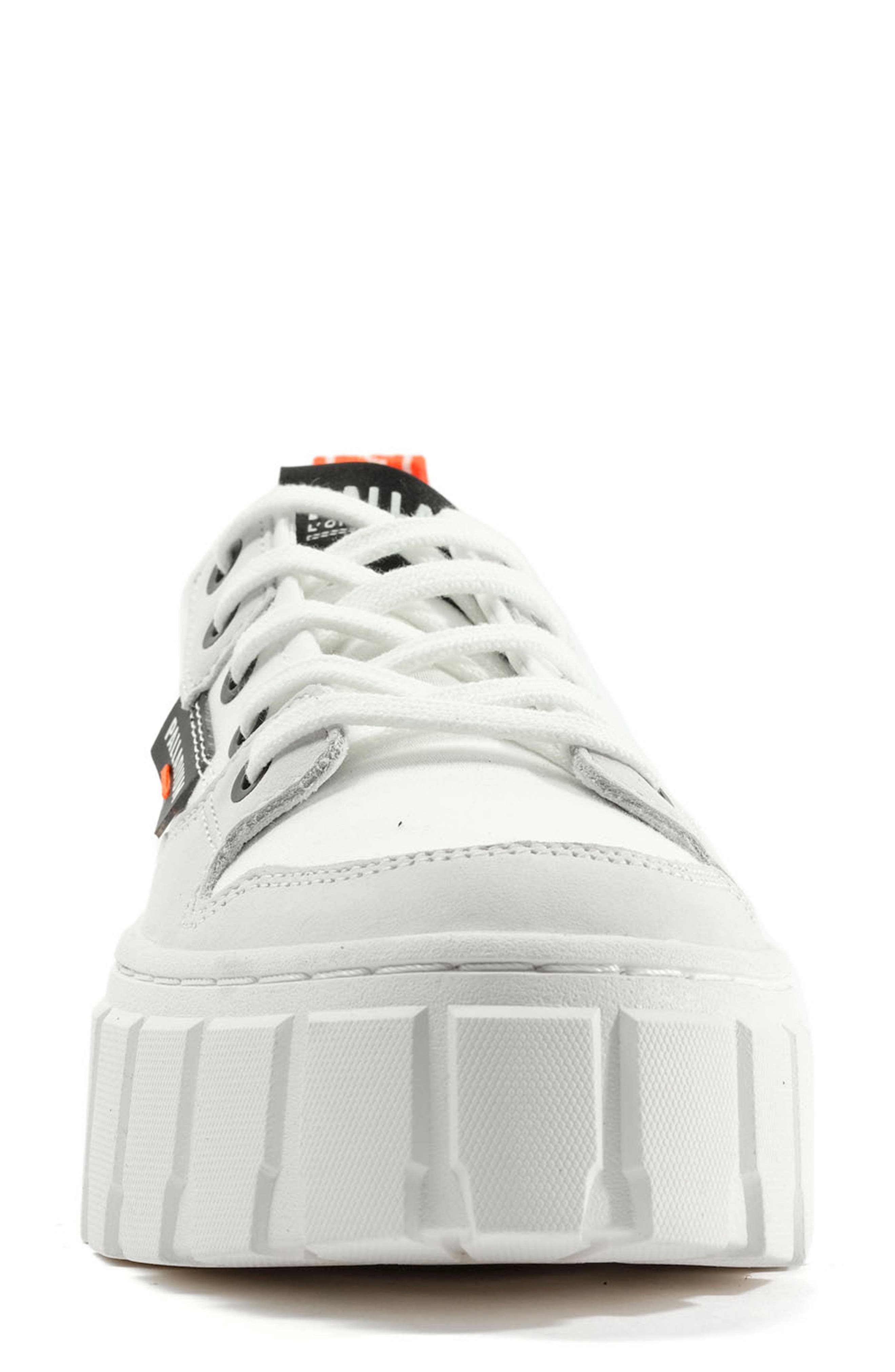 Palladium Pallatower Lo Platform Sneaker, Alternate, color, Star White