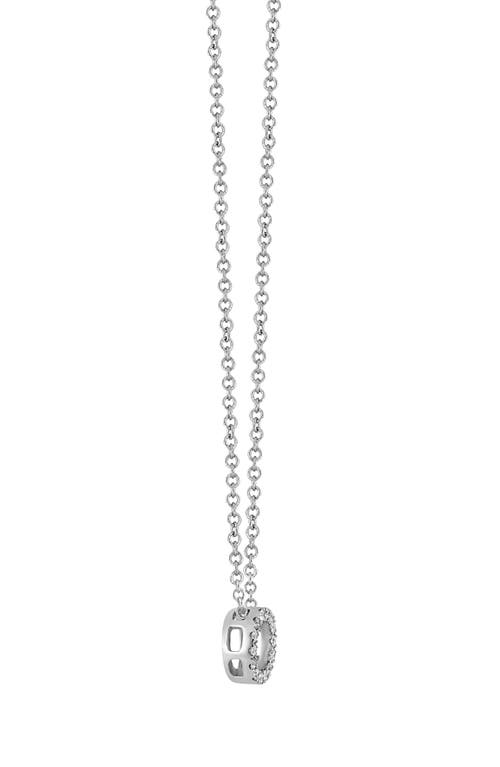 Bony Levy Diamond Pavé Initial Pendant Necklace In 18k White Gold - O