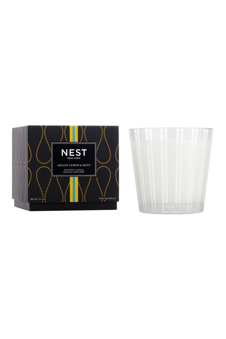 Amalfi Lemon & Mint Scented Candle, Alternate, color, NO COLOR