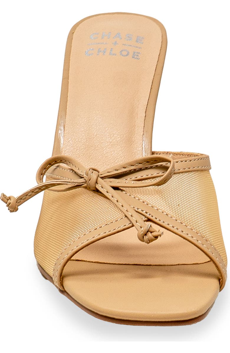 CHASE AND CHLOE Baela Mesh Sandal, Alternate, color, Beige Mesh