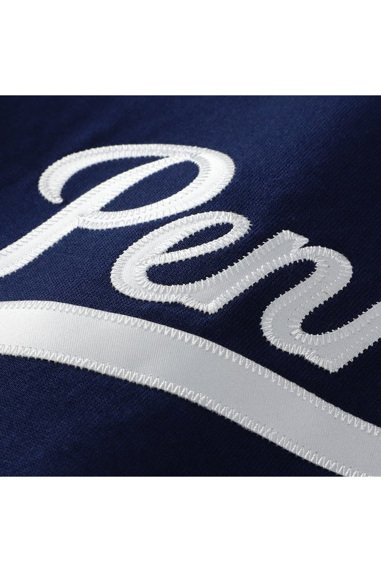 Women's adidas Navy Penn State Nittany Lions Cropped Baseball Fashion Jersey, Alternate, color, Navy