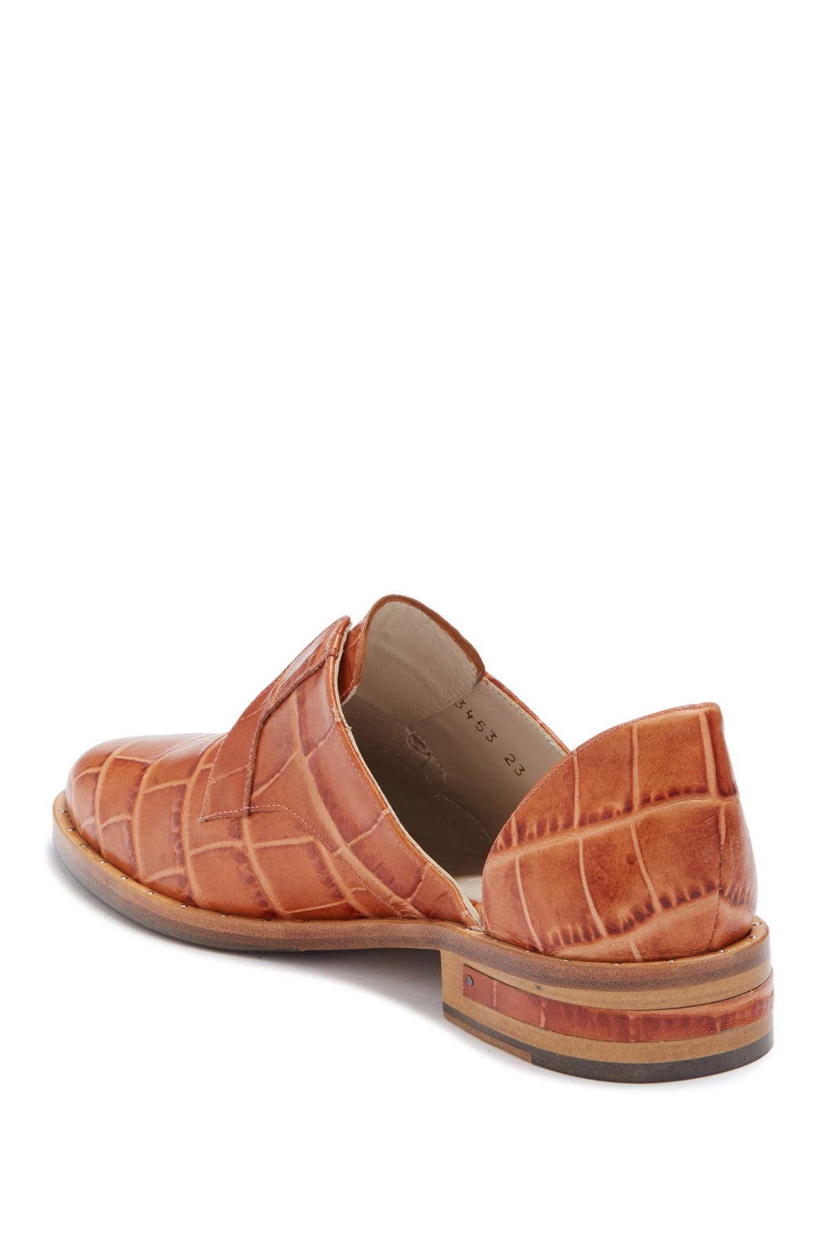 Wear d'Orsay Laceless Derby, Alternate, color, ALMOND EMBOSSED CROC