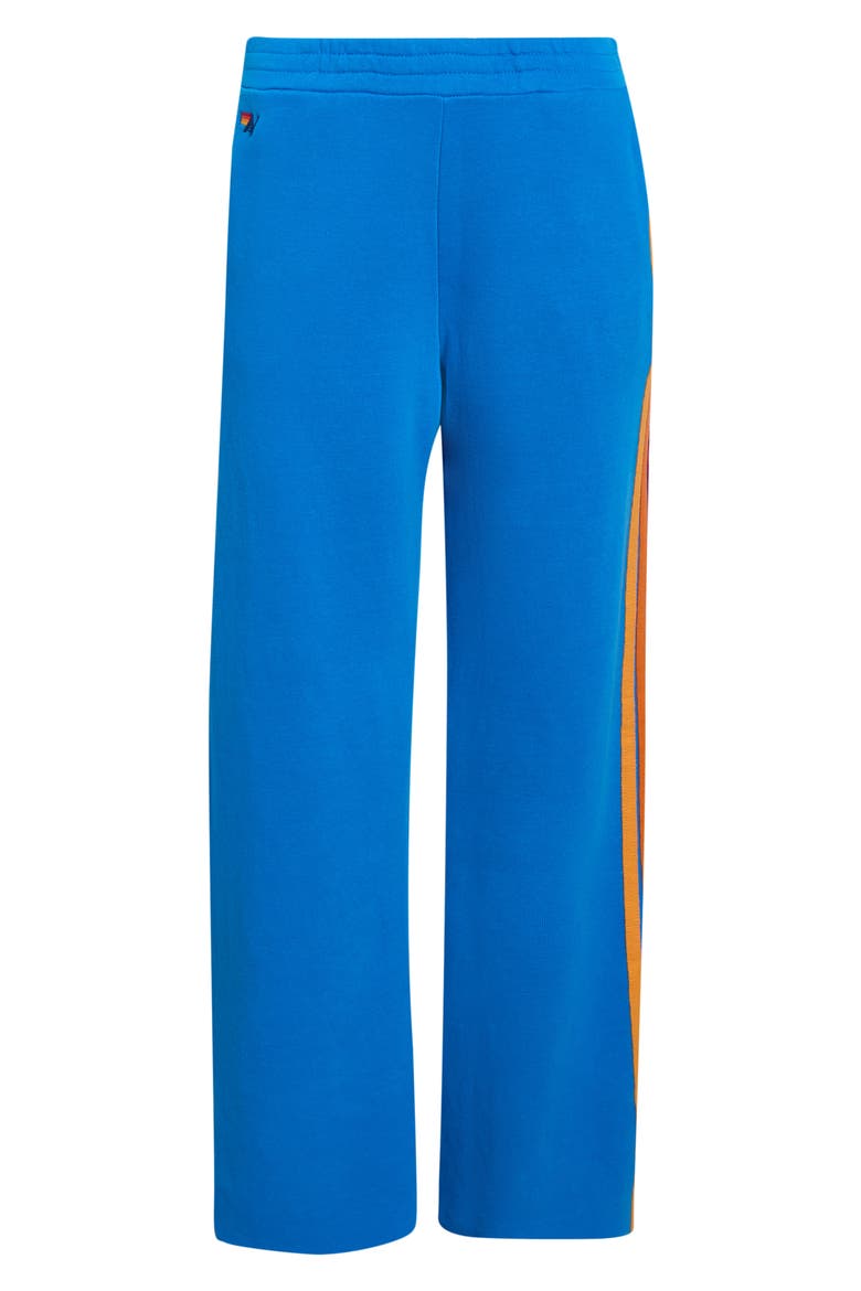 5-Stripe Wide Leg Sweatpants, Alternate, color, OCEAN