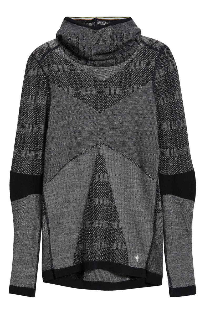 Smartwool Intraknit<sup>™</sup> Thermal Max Merino Wool Base Layer Pattern Hoodie, Alternate, color, 