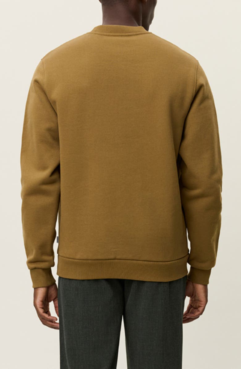 Les Deux Brady Logo Patch Sweatshirt, Alternate, color, Butternut Brown