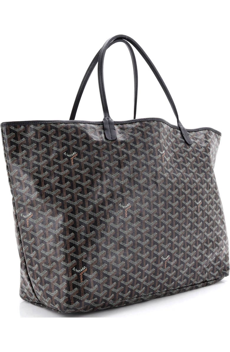 Pre-Owned Goyard Saint Louis Tote Coated Canvas GM, Alternate, color, Black