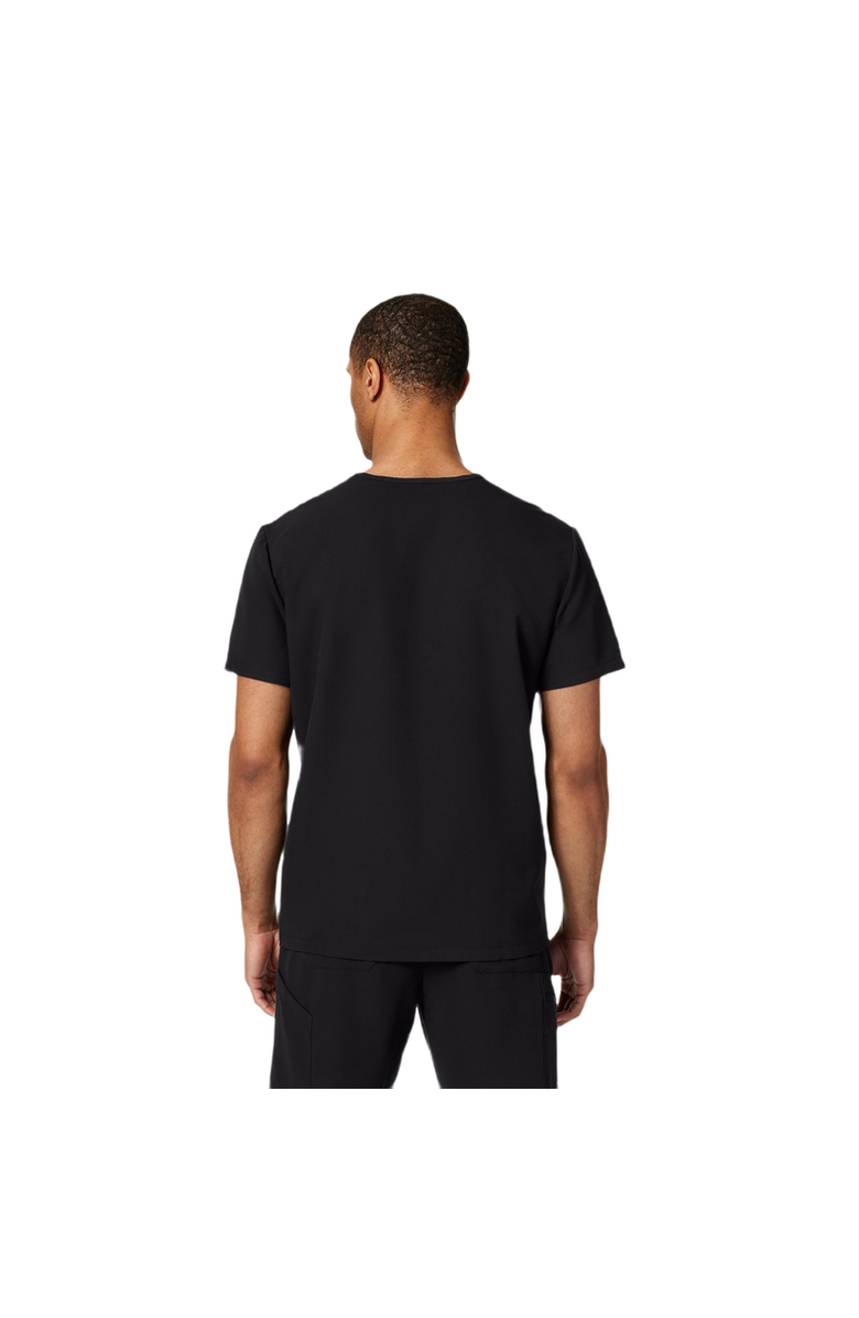 JAANUU Platt Men's 3-Pocket Classic V-Neck Scrub Top, Alternate, color, Black
